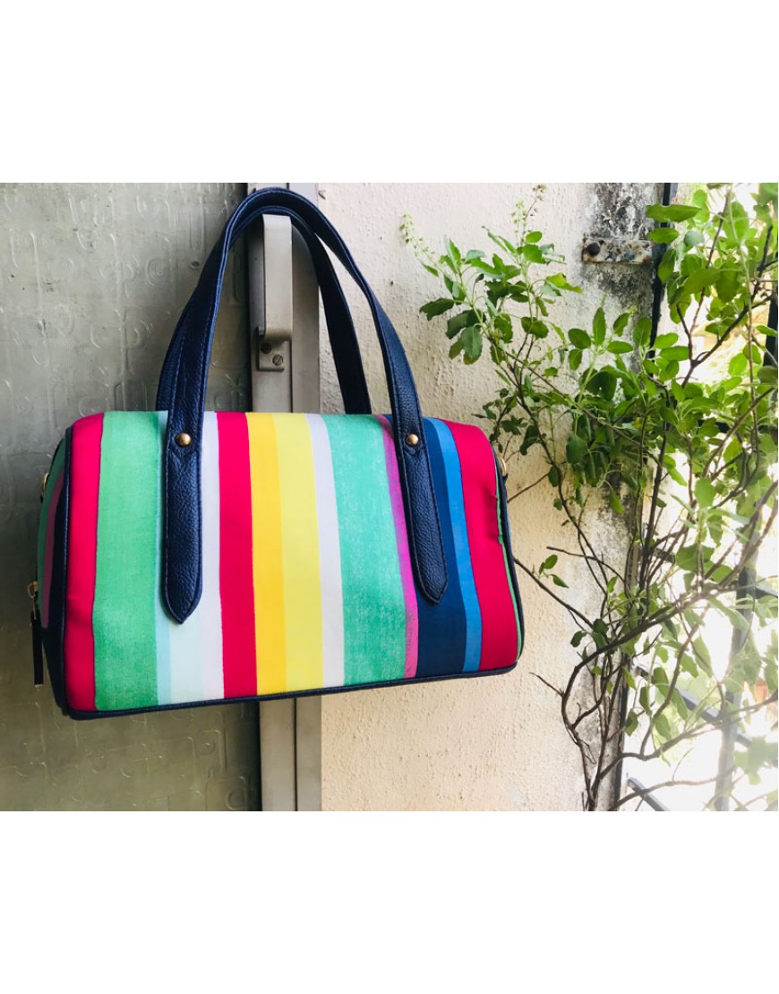 Colourful Stripes Duffel HandBag